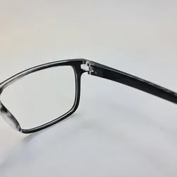 خرید عینک بلوکات با فریم مشکی و حاشیه شفاف، کائوچو و مستطیلی شکل مدل ABC3139 | فروشگاه آرکوشاپ