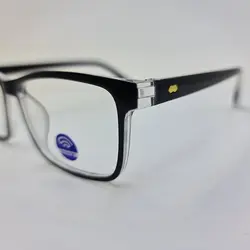 خرید عینک بلوکات با فریم مشکی و حاشیه شفاف، کائوچو و مستطیلی شکل مدل ABC3139 | فروشگاه آرکوشاپ