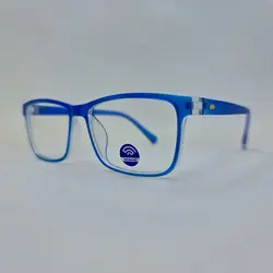 خرید عینک بلوکات با فریم آبی رنگ، کائوچو و مستطیلی شکل مدل ABC3139 | فروشگاه آرکوشاپ