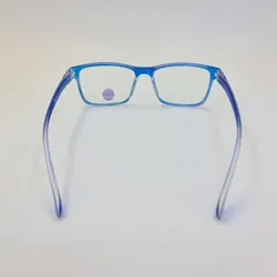خرید عینک بلوکات با فریم آبی رنگ، کائوچو و مستطیلی شکل مدل ABC3139 | فروشگاه آرکوشاپ