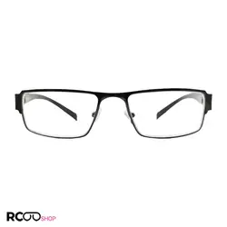 خرید عینک مطالعه نمره +4.00 نزدیک بین با فریم فلزی، مستطیلی و دسته فنری مدل 21 | فروشگاه آرکوشاپ