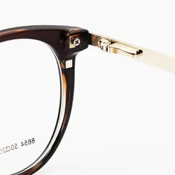 خرید عینک طبی زنانه گرد با فریم قهوه ای رنگ و تک کاوره مدل 8654 | فروشگاه آرکوشاپ