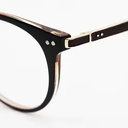 خرید عینک طبی زنانه گرد با فریم قهوه ای رنگ و تک کاوره مدل 8654 | فروشگاه آرکوشاپ