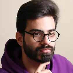 خرید عینک مطالعه نزدیک بین با نمره +3.50 با فریم گرد و مشکی رنگ مدل 33 | فروشگاه آرکوشاپ