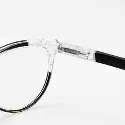 خرید عینک مطالعه نمره +2.00 با فریم مشکی، گربه ای و دسته فنری مدل FB9155 | فروشگاه آرکوشاپ