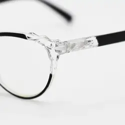 خرید عینک مطالعه نمره +2.00 با فریم مشکی، گربه ای و دسته فنری مدل FB9155 | فروشگاه آرکوشاپ