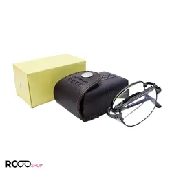 خرید عینک مطالعه تاشو آنتی رفلکس با نمره +0.50 نزدیک بین به همراه کیف مدل PD62 | فروشگاه آرکوشاپ