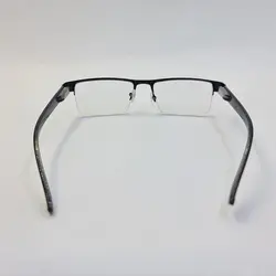 خرید عینک مطالعه نیم فریم با نمره +1.50 مشکی، مستطیلی و دسته فنری مدل 03 | فروشگاه آرکوشاپ