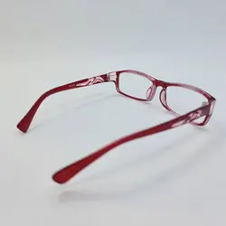خرید عینک مطالعه نمره +2.50 با فریم قرمز و مستطیلی شکل مدل HLL808 | فروشگاه آرکوشاپ