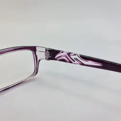 خرید عینک مطالعه نمره +3.00 با فریم بنفش و مستطیلی شکل مدل HLL808 | فروشگاه آرکوشاپ