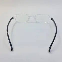 خرید عینک مطالعه نمره +2.50 فریم لس با لنز بلوکات و دسته مشکی مدل PD62 | فروشگاه آرکوشاپ