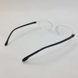 خرید عینک مطالعه نمره +2.50 فریم لس با لنز بلوکات و دسته مشکی مدل PD62 | فروشگاه آرکوشاپ