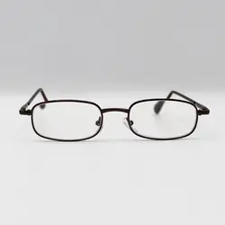 خرید عینک مطالعه نمره +2.25 نزدیک بین با فریم قهوه ای و کیف چرم مدل R49 | فروشگاه آرکوشاپ