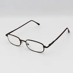 خرید عینک مطالعه نمره +2.25 نزدیک بین با فریم قهوه ای و کیف چرم مدل R49 | فروشگاه آرکوشاپ