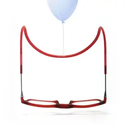 خرید عینک مطالعه مگنتی ژله ای نمره +1.25 با فریم قرمز و دسته قابل تنظیم مدل MS | فروشگاه آرکوشاپ