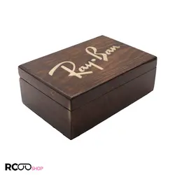 خرید قاب عینک ریبن Ray-Ban، سایز بزرگ، از جنس چوبی و قهوه ای رنگ مدل 992212 | فروشگاه آرکوشاپ