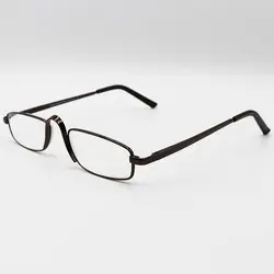 خرید عینک مطالعه نمره +3.25 با فریم فلزی، مشکی و دسته فنری (آنتی رفلکس) مدل EC03 | فروشگاه آرکوشاپ