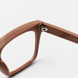 خرید عینک طبی مربعی شکل، کرمی رنگ با فریم کائوچو برند Céline مدل FE01 | فروشگاه آرکوشاپ