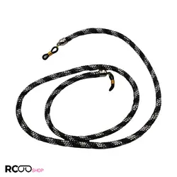 خرید بند عینک منجوق دار سواروسکی رنگ سیاه و سفید مدل 992282 | فروشگاه آرکوشاپ