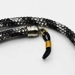 خرید بند عینک منجوق دار سواروسکی رنگ سیاه و سفید مدل 992282 | فروشگاه آرکوشاپ