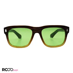 خرید عینک دید در شب Celine با فریم قهوه ای دو رنگ، ویفرر، عدسی سبز مدل M688 | فروشگاه آرکوشاپ