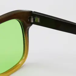 خرید عینک دید در شب Celine با فریم قهوه ای دو رنگ، ویفرر، عدسی سبز مدل M688 | فروشگاه آرکوشاپ