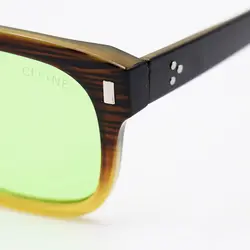 خرید عینک دید در شب Celine با فریم قهوه ای دو رنگ، ویفرر، عدسی سبز مدل M688 | فروشگاه آرکوشاپ