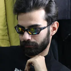 خرید عینک آفتابی اوکلی با فریم نقره ای رنگ، لنز آینه ای و آبی رنگ مدل W2236 | فروشگاه آرکوشاپ