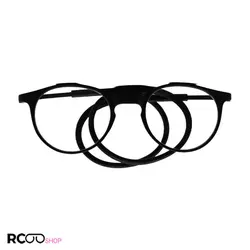 خرید عینک مطالعه مگنتی ژله‌ای نمره +2.00 با فریم گرد و مشکی مدل BO-ik | فروشگاه آرکوشاپ