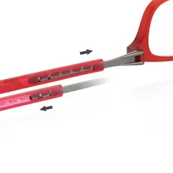 خرید عینک مطالعه مگنتی ژله‌ای نمره +2.00 با فریم گرد و مشکی مدل BO-ik | فروشگاه آرکوشاپ