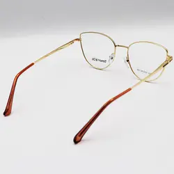 خرید عینک طبی گربه ای با فریم فلزی، طلایی و قهوه ای رنگ برند تیفانی مدل 8355 | فروشگاه آرکوشاپ