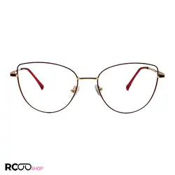 خرید عینک طبی گربه ای با فریم فلزی، طلایی و قرمز رنگ برند Tiffany & Co مدل 8355 | فروشگاه آرکوشاپ