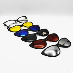 خرید فریم عینک چندکاوره گربه ای شکل، با فریم مشکی رنگ با دسته فنری مدل 2353T | فروشگاه آرکوشاپ