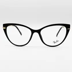 خرید فریم عینک چندکاوره گربه ای شکل، با فریم مشکی رنگ با دسته فنری مدل 2353T | فروشگاه آرکوشاپ