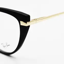 خرید فریم عینک چندکاوره گربه ای شکل، با فریم مشکی رنگ با دسته فنری مدل 2353T | فروشگاه آرکوشاپ