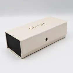 خرید کیف عینک سلین Celine آهنربایی، مستطیلی شکل و کرمی رنگ مدل 992501 | فروشگاه آرکوشاپ