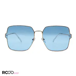 خرید عینک شب زنانه با فریم بزرگ، مربعی شکل، طلایی رنگ و عدسی آبی DITIAI مدل 1662 | فروشگاه آرکوشاپ