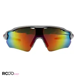 خرید عینک ورزشی اوکلی Oakley نیم فریم و نقره ای و لنز جیوه ای چند رنگ مدل KL9208 | فروشگاه آرکوشاپ