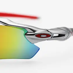 خرید عینک ورزشی اوکلی Oakley نیم فریم و نقره ای و لنز جیوه ای چند رنگ مدل KL9208 | فروشگاه آرکوشاپ