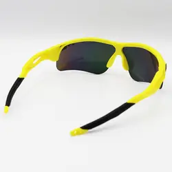 خرید عینک ورزشی اوکلی OAKLEY نیم فریم و زرد با عدسی آینه ای چند رنگ مدل 9052 | فروشگاه آرکوشاپ