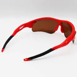 خرید عینک ورزشی اوکلی OAKLEY نیم فریم و قرمز رنگ با لنز قهوه ای تیره مدل 9052 | فروشگاه آرکوشاپ