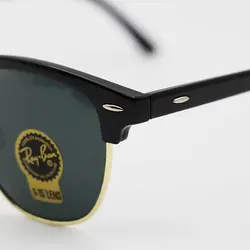 خرید عینک آفتابی کلاب مستر برند ریبن عدسی شیشه با فریم طلایی مدل N3016 | فروشگاه آرکوشاپ