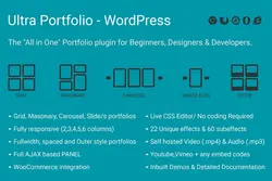 افزونه Ultra Portfolio - WordPress - افزونه ساخت پورتفلیو