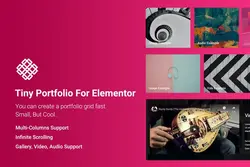 افزونه Tiny Portfolio Widget For Elementor - افزونه ویجت پورتفلیو