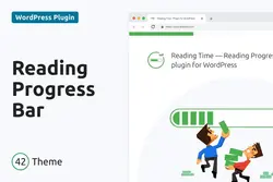 افزونه Reading Time — Reading Progress Bar for WordPress - افزونه نوار پیشرفت مطالعه پست