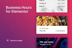 افزونه Business hours for Elementor - افزونه ابزارک ساعات کاری در المنتور