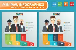 طرح لایه باز تمپلیت اینفوگرافیک تیم ورک Teamwork Infographics design - افزونه ها | شبکه خرید و فروش منابع دیجیتالی