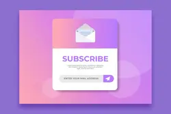 طرح لایه باز تمپلیت پاپ آپ اشتراک و عضویت Subscription Pop-Up.03 - افزونه ها | شبکه خرید و فروش منابع دیجیتالی