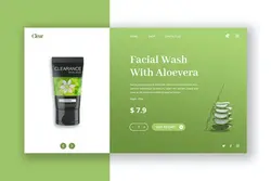 طرح لایه باز تمپلیت پوست و زیبایی Skin Care Hero Header PSD Template - افزونه ها | شبکه خرید و فروش منابع دیجیتالی