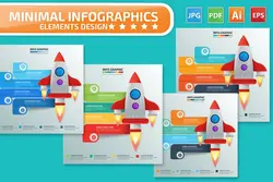 طرح لایه باز تمپلیت اینفوگرافیک Rocket Infographics design - افزونه ها | شبکه خرید و فروش منابع دیجیتالی